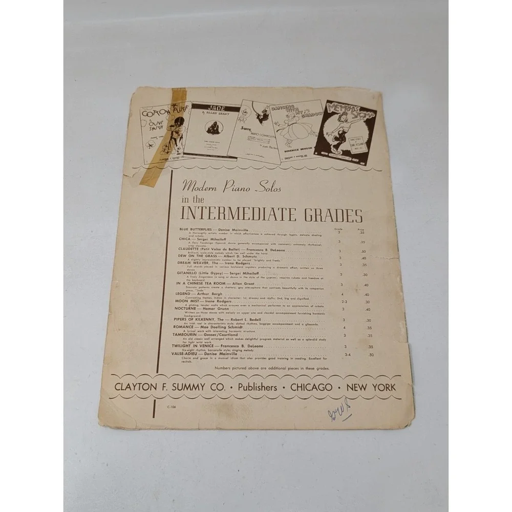 Vintage 1920s Sheet Music Campfire March N. Louise Wright Scout Military Antique